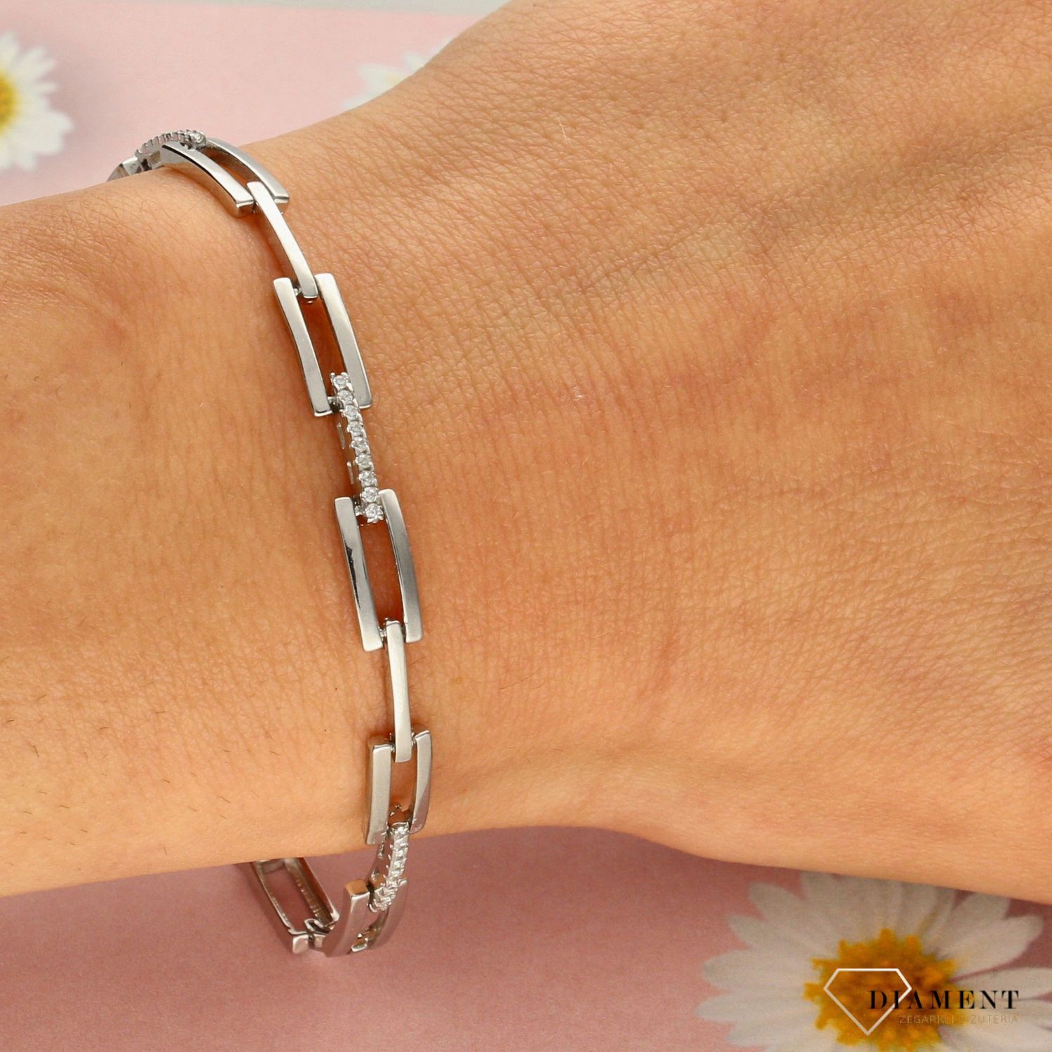 Bransoletka srebrna Infinity DHBZ000818 z cyrkoniami (1).jpg